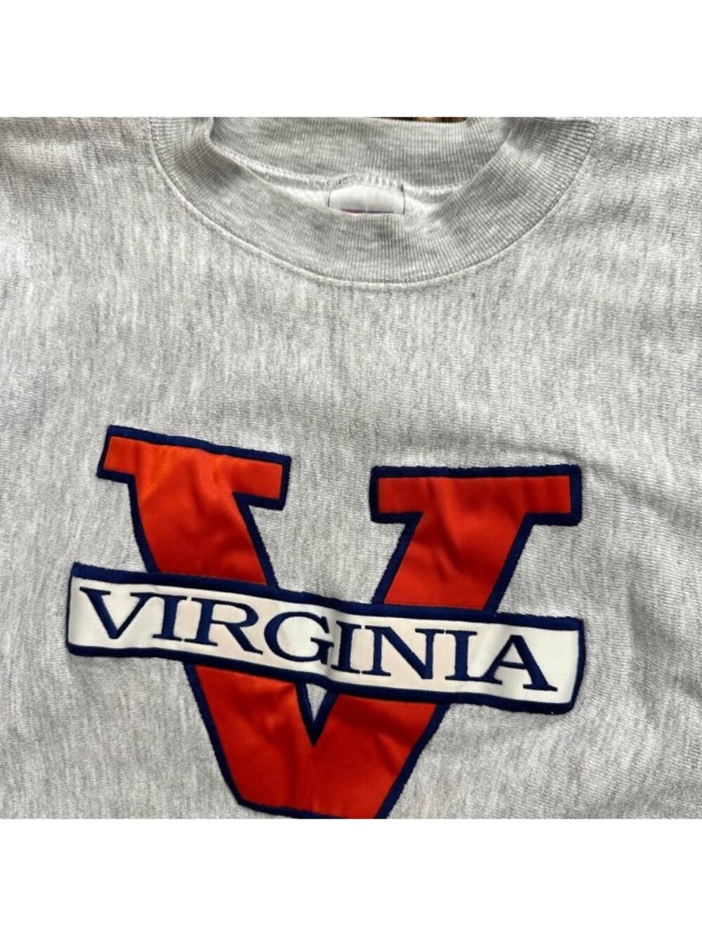 Vintage Crable Sportswear Sweatshirt Men's Large ￼UVA Virginia Gray Heathered
